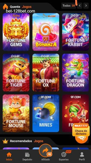 Aplicativo móvel 128BET para iOS e Android